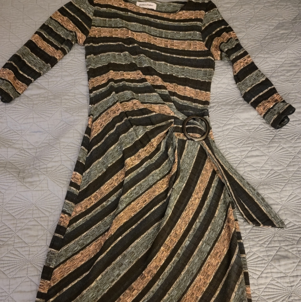 Shelby & Palmer Striped Casual Dress